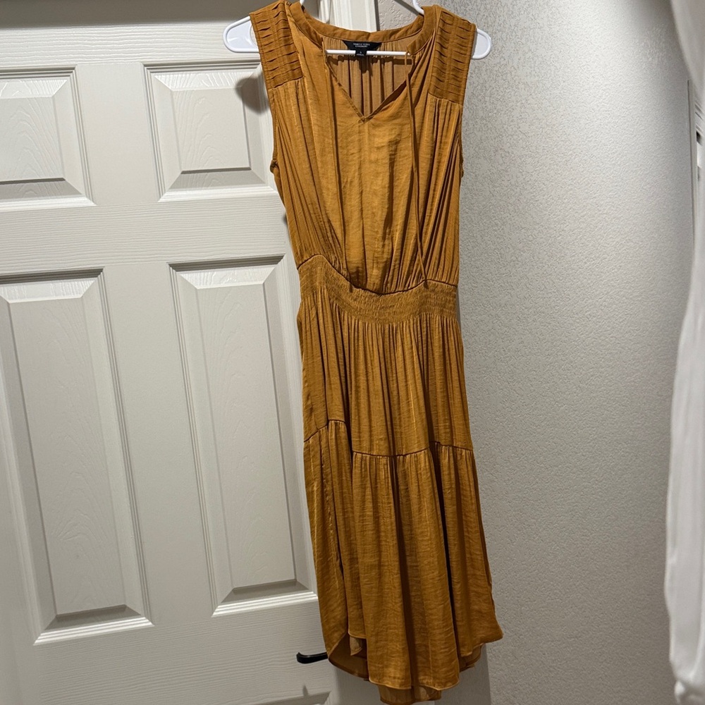 Simply Vera Vera Wang Sleeveless Mustard Midi Dress